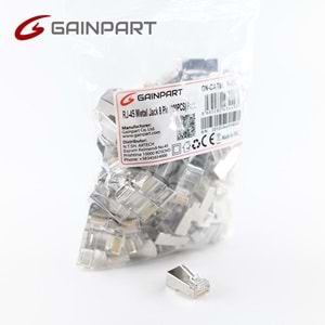 GAINPART GNP-RJ458P-M RJ-45 Metal (100PCS) Pack