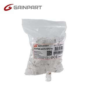 GAINPART GNP-RJ458P-P RJ-45 Plastic (100PCS) Pack